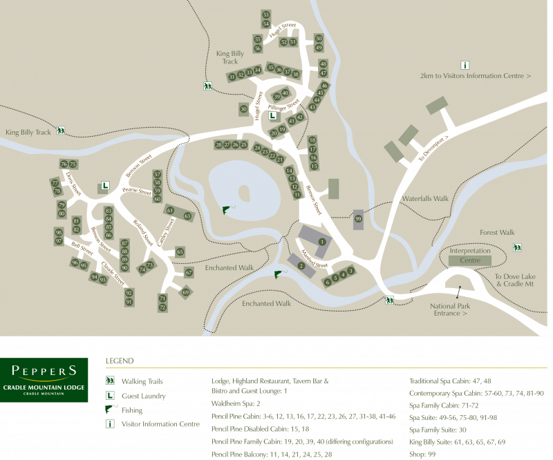 Location & Map Cradle Mountain Lodge